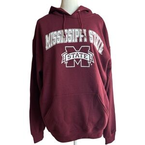 NWOT Mississippi State University Maroon Hoodie Unisex Size Large